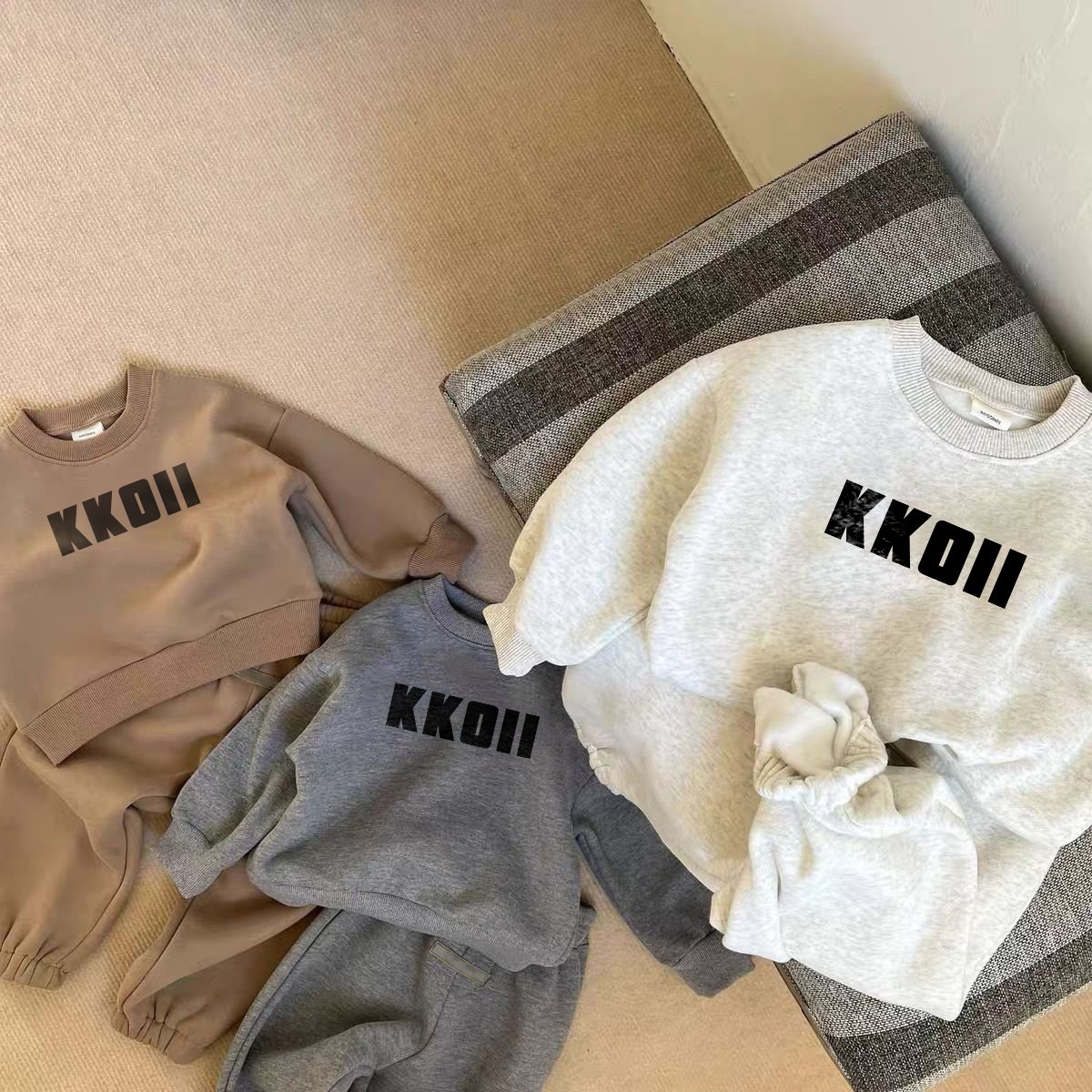 Winter Hot Sale Children Boys Clothing Set High Quality Baby Pullover Pants 2 Pcs Set Kids Boys Stylish Daily Outfits
