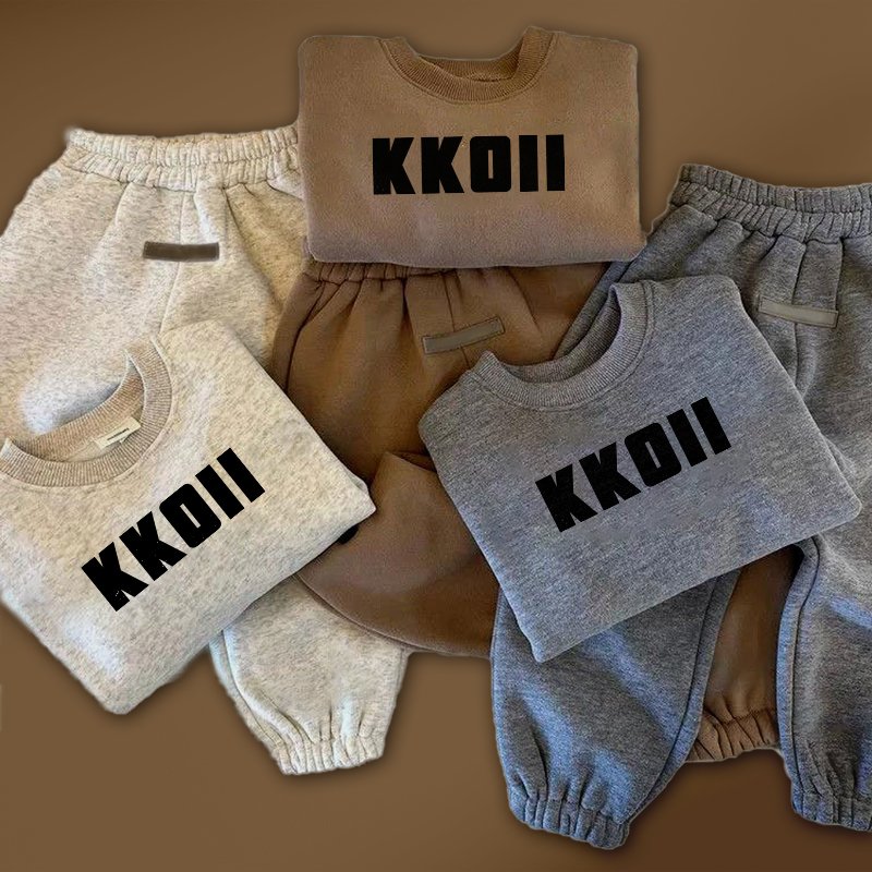 Winter Hot Sale Children Boys Clothing Set High Quality Baby Pullover Pants 2 Pcs Set Kids Boys Stylish Daily Outfits