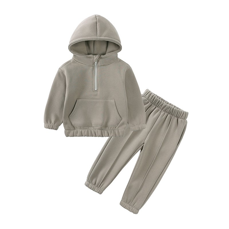 Custom Child Hoodie Children Clothes Cotton Winter Sweatsuit Children Boys Kids Track Suit Pullover Hoodie Boys Clothing Sets