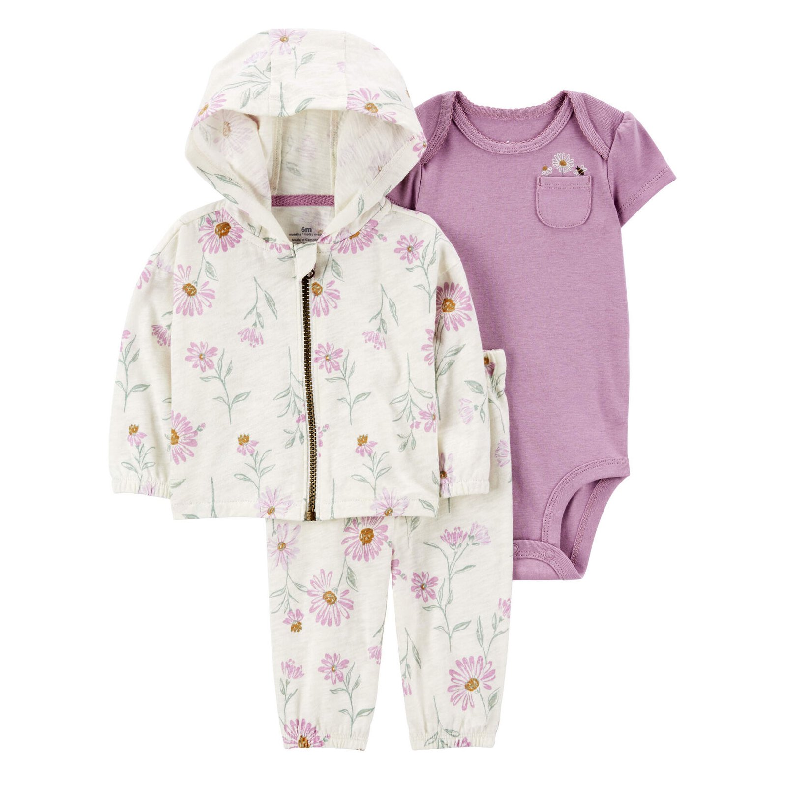 New Winter Hooded Zipper Jacket Long Sleeved Jumpsuit 100% Cotton Baby Boy Baby Girl Clothes Set