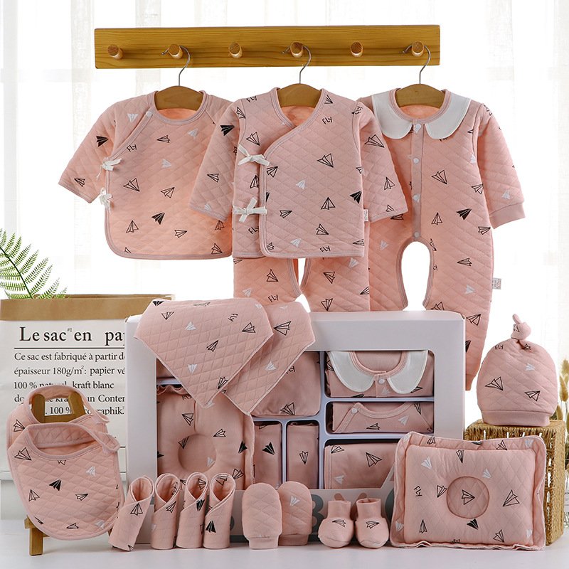 Wholesale 18pcs 21pcs 23pcs 0-1year Baby sleepwear Gift Package Newborn Clothes Baby Gift 100% Cotton baby clothes gift set