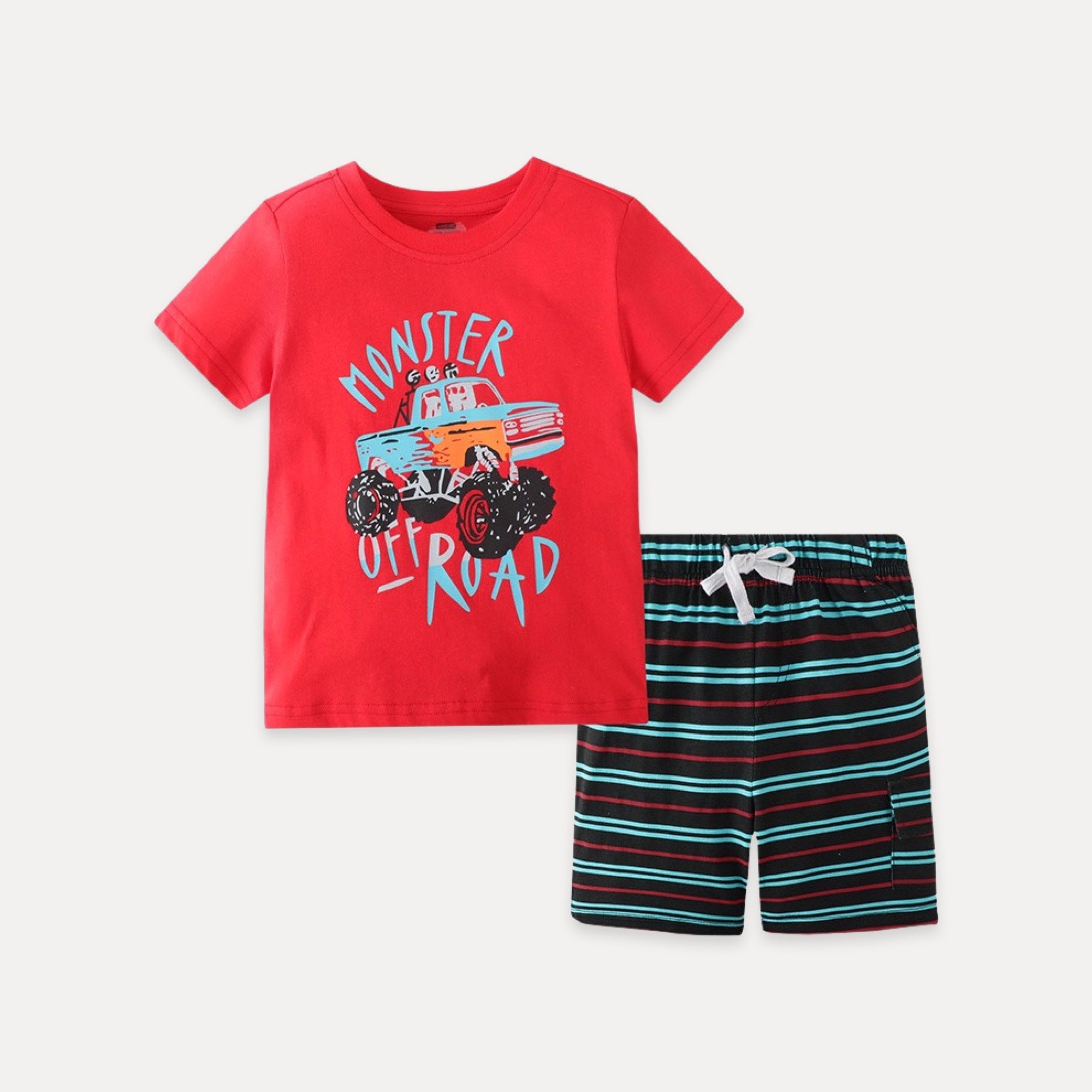 Boys Clothes Kids Apparel Wholesale Baby Tshirts Pants Trouser Summer Suits Cotton Children Clothing Sets