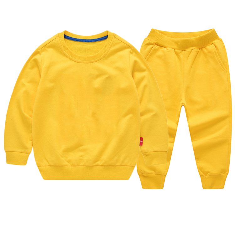 Good Selling Outdoor kids blank apparel 2 Pieces Outfits Jogger Sport Sweatsuit Autumn Boys Clothing Sets
