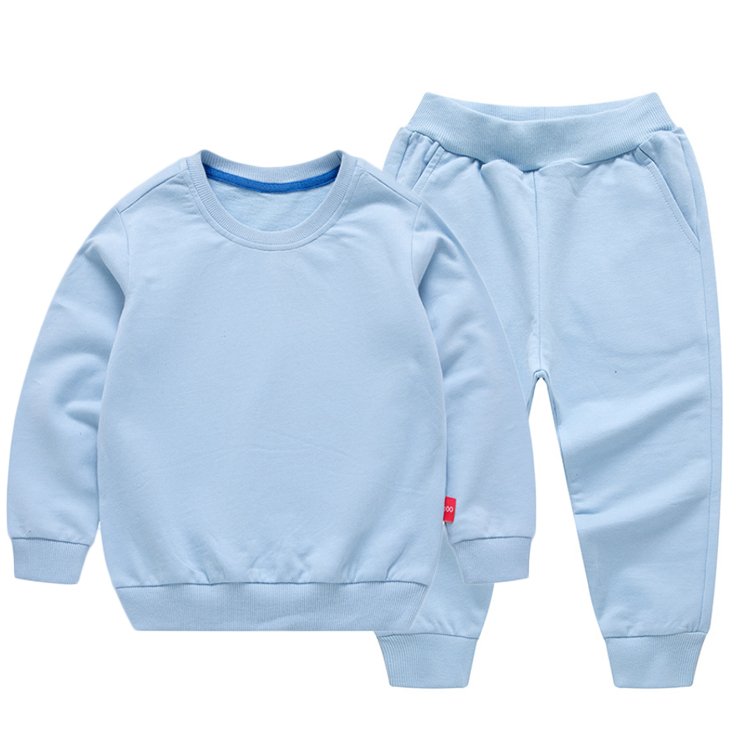 Good Selling Outdoor kids blank apparel 2 Pieces Outfits Jogger Sport Sweatsuit Autumn Boys Clothing Sets