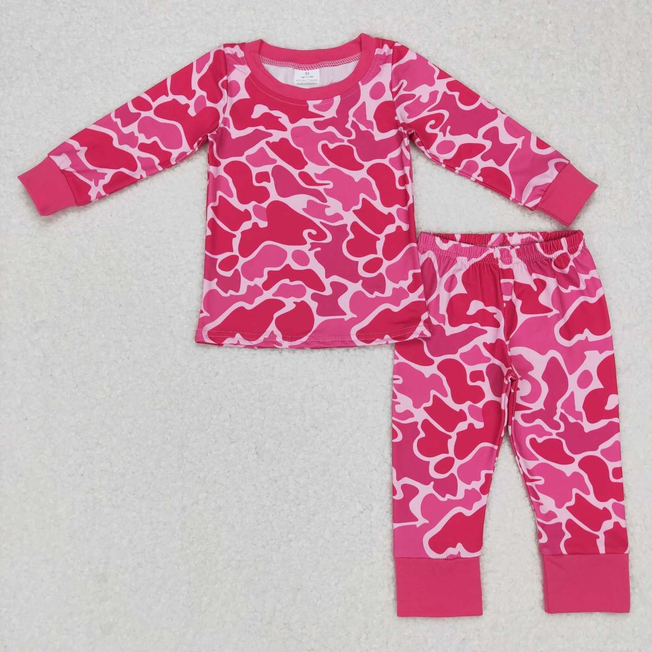 In stock boutique hunting Camouflage print kids boys two piece set wholesale custom kids pajamas baby boys clothing set