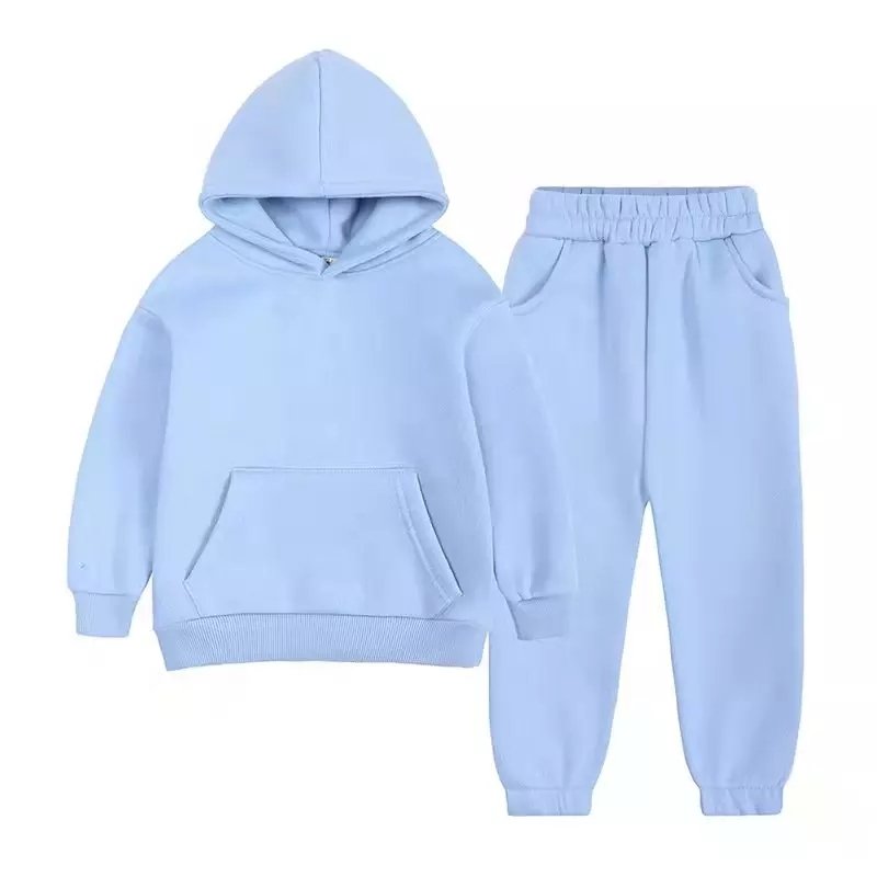 Custom children Sweatsuits boy and girl Fall Sets Clothing Winter Soft Cotton Sweatpants And Hoodie Set For baby