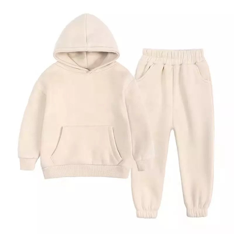 Custom children Sweatsuits boy and girl Fall Sets Clothing Winter Soft Cotton Sweatpants And Hoodie Set For baby