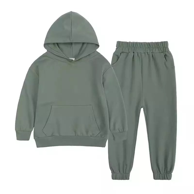 Custom children Sweatsuits boy and girl Fall Sets Clothing Winter Soft Cotton Sweatpants And Hoodie Set For baby