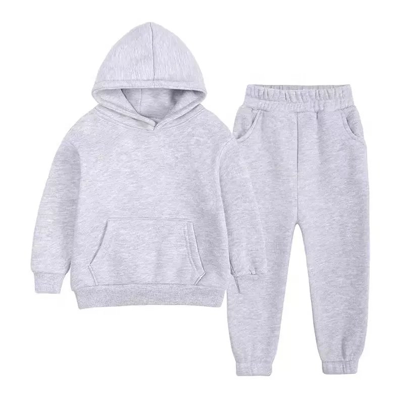 Custom children Sweatsuits boy and girl Fall Sets Clothing Winter Soft Cotton Sweatpants And Hoodie Set For baby
