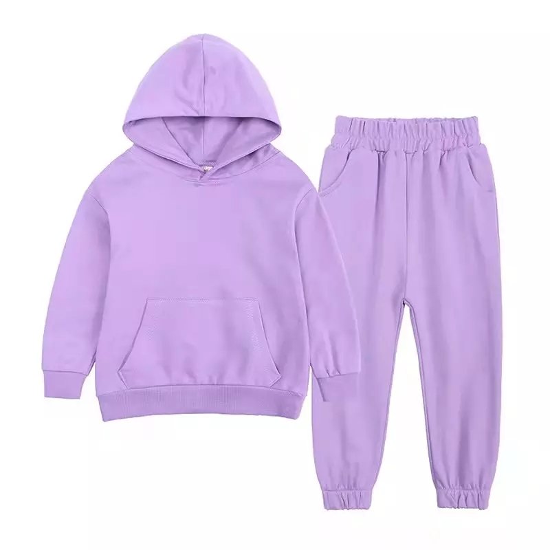 Custom children Sweatsuits boy and girl Fall Sets Clothing Winter Soft Cotton Sweatpants And Hoodie Set For baby