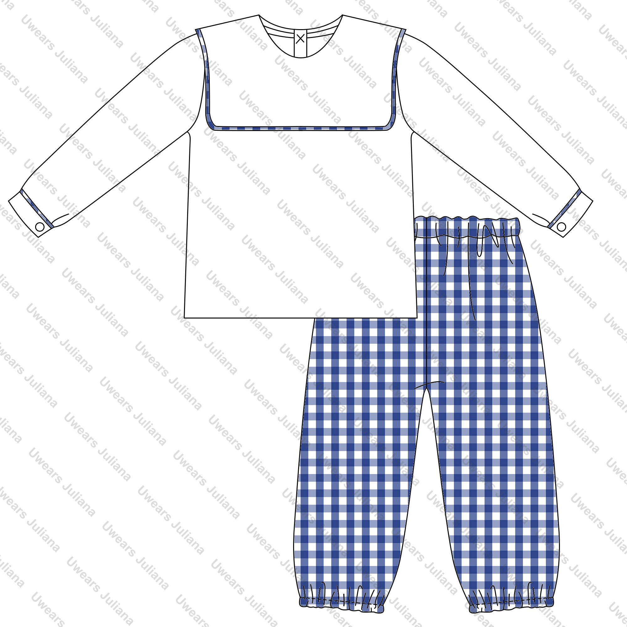 Autumn winter toddler boys clothing sets bib collared woven gingham long sleeve kids baby boy outfit