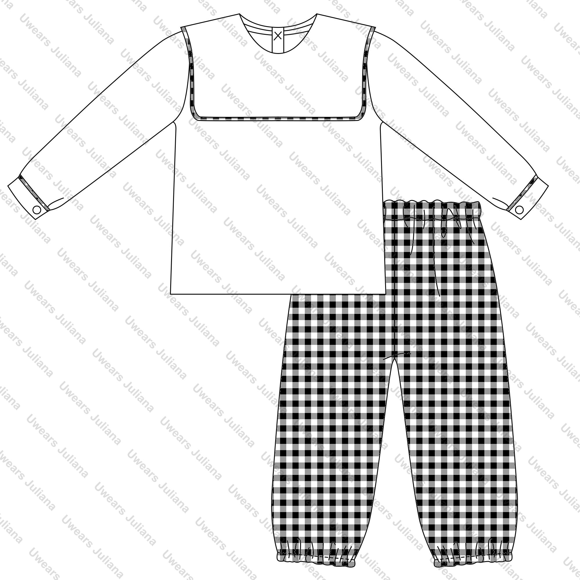 Autumn winter toddler boys clothing sets bib collared woven gingham long sleeve kids baby boy outfit