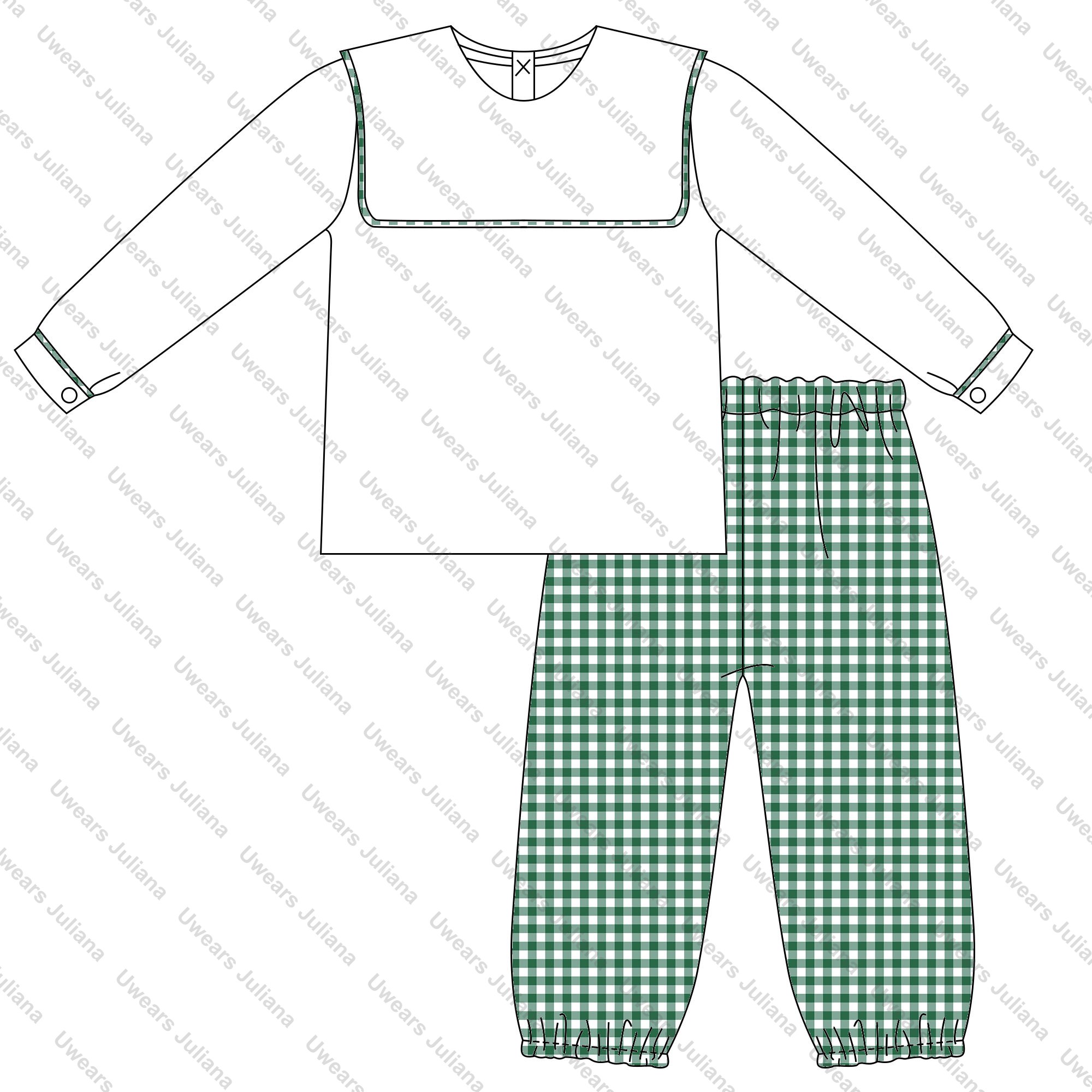 Autumn winter toddler boys clothing sets bib collared woven gingham long sleeve kids baby boy outfit
