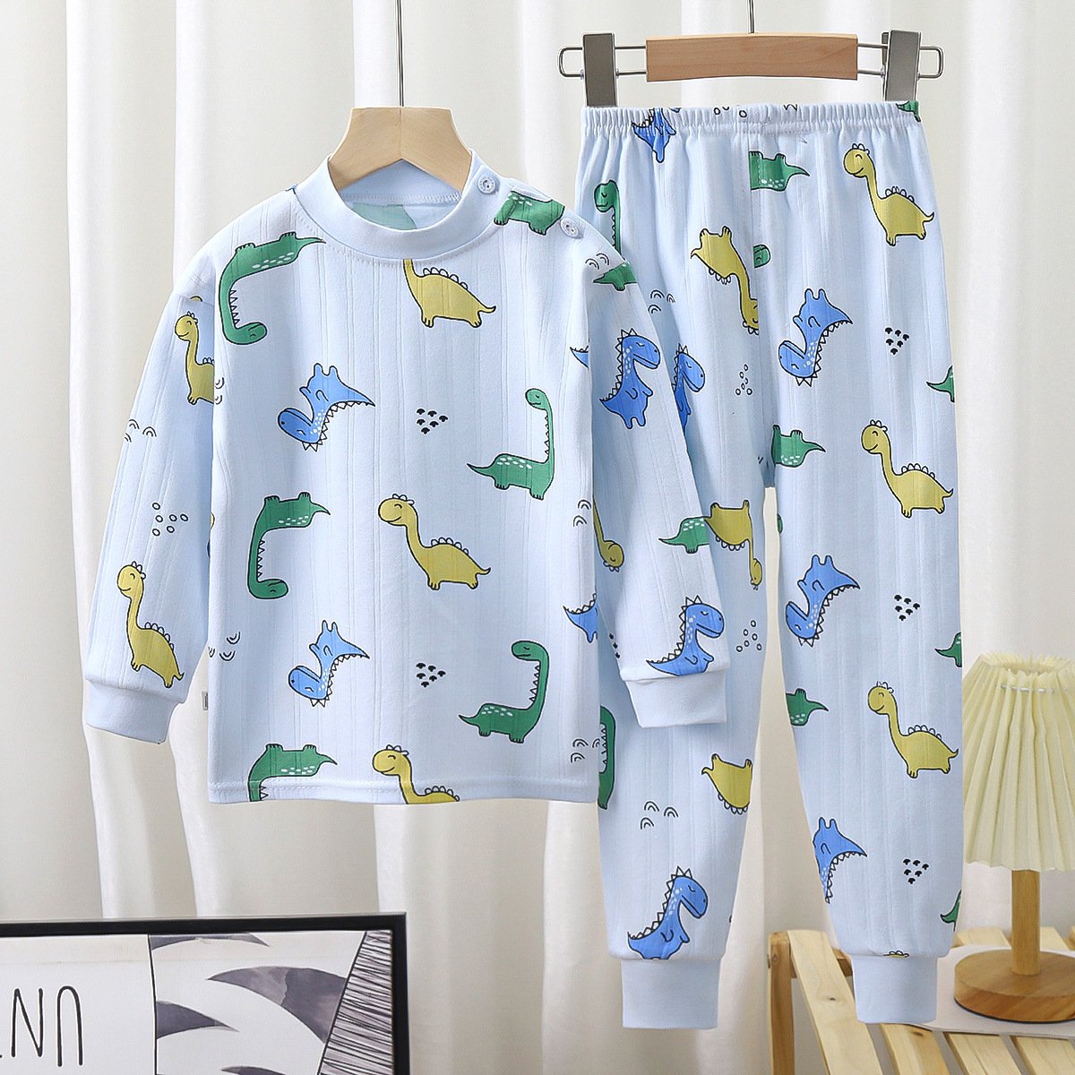 Children's Autumn A-Class Cotton Underwear Home Suit Two Piece Set
