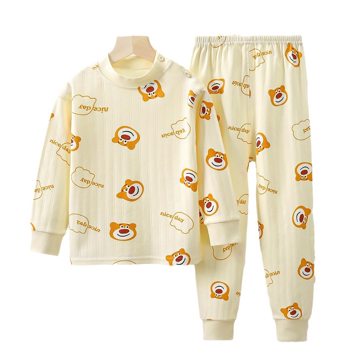 Children's Autumn A-Class Cotton Underwear Home Suit Two Piece Set