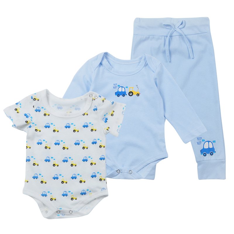 6pcs Set Baby Boy Clothing Guangzhou Newborn Full OEM Service Cartoon Unisex Soft Shell 100% Cotton Summer Kids Clothing Sets
