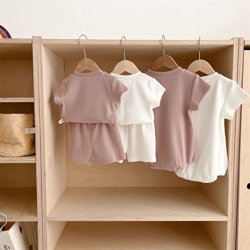 100% Organic Cotton new born baby clothes sets 3 pieces Pants romper hat clothing set Outfits newborn clothes set