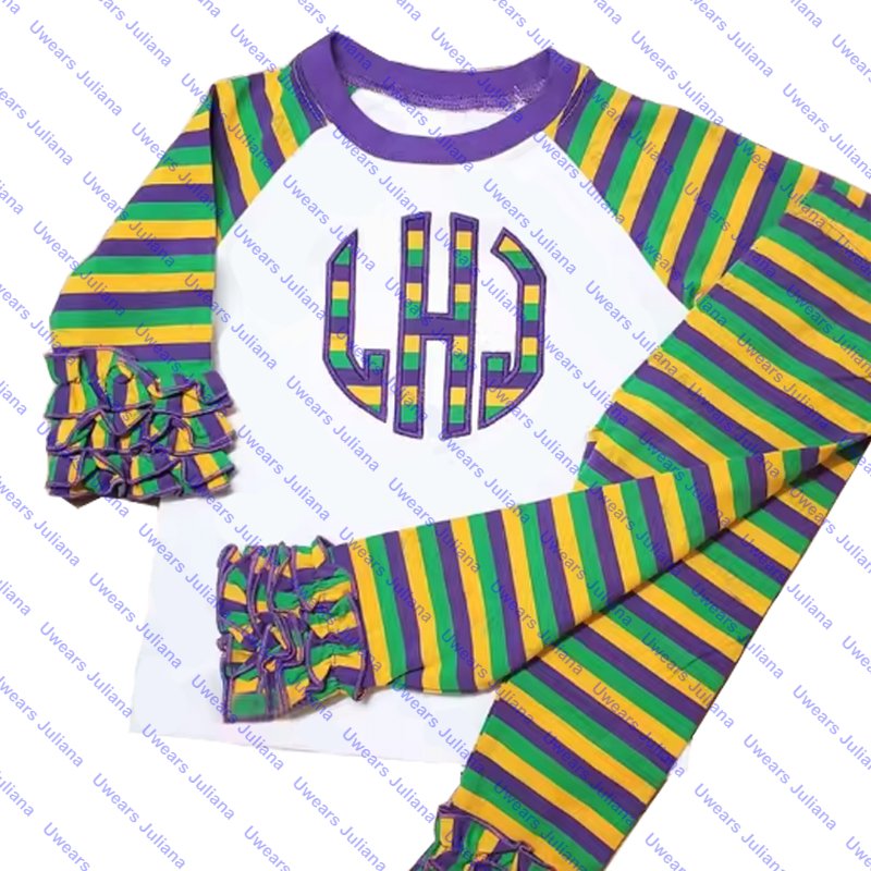 children's clothing wholesale raglan long sleeve toddler boys clothing set cotton stripe little boy outfit