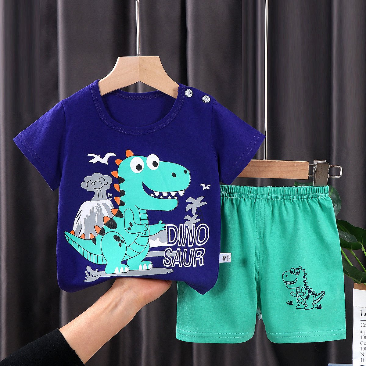 Children's boy suit baby summer short-sleeved summer dress girl cotton T-shirt summer children's clothing wholesale