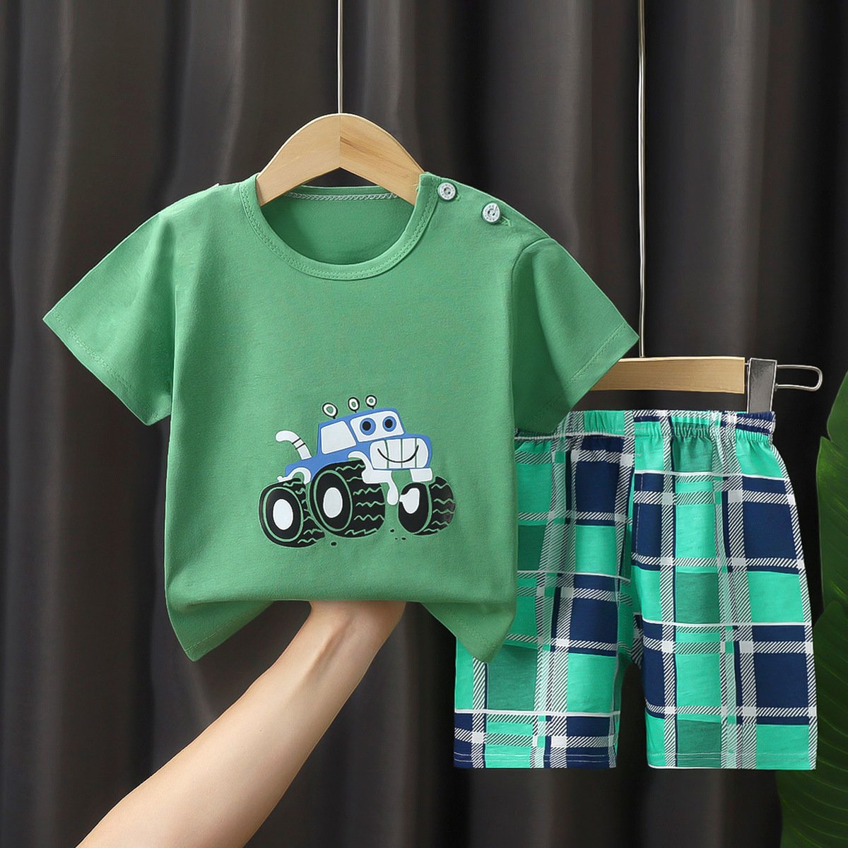 Children's boy suit baby summer short-sleeved summer dress girl cotton T-shirt summer children's clothing wholesale
