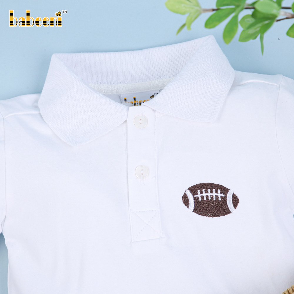 Nice rugby machine embroidery boy clothing set - BB1557