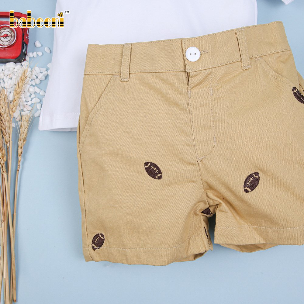 Nice rugby machine embroidery boy clothing set - BB1557