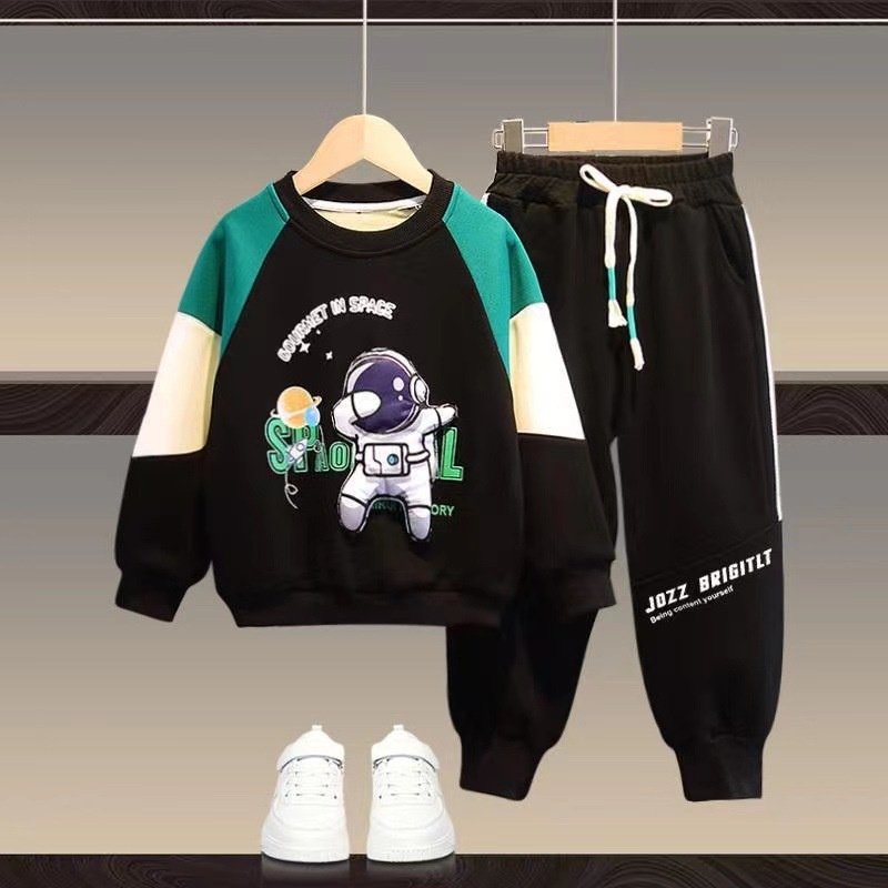 boy sweat suit fall jogger sport wear kids tracksuits teenager clothing wholesale winter boys clothing sets 7-8 years