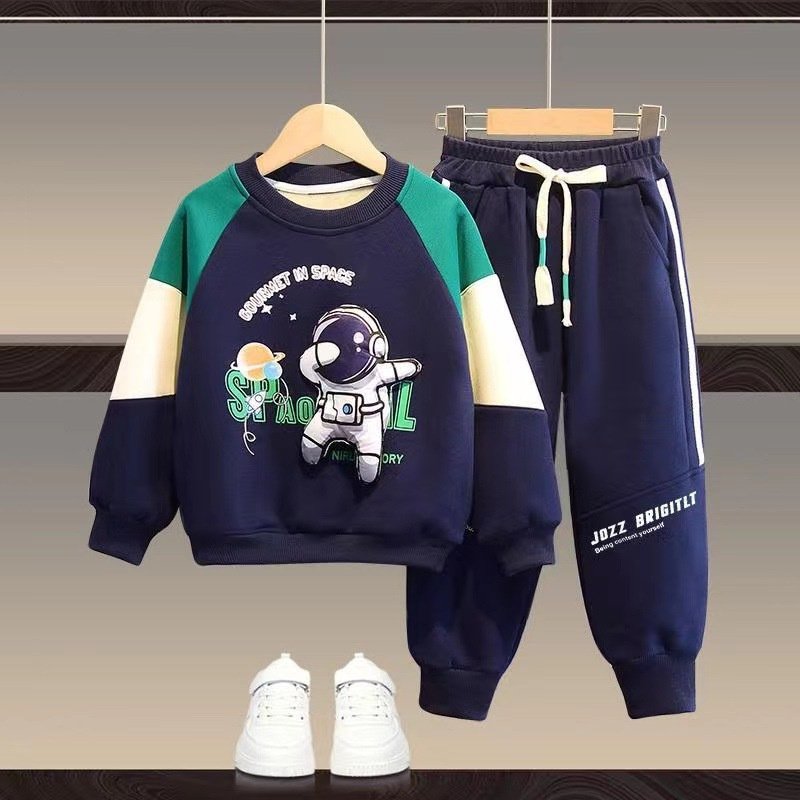 boy sweat suit fall jogger sport wear kids tracksuits teenager clothing wholesale winter boys clothing sets 7-8 years