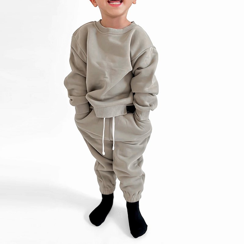 Organic bamboo toddler sweatsuits sets wholesale children's tracksuits boys clothing sets toddler clothes toddler jogger set