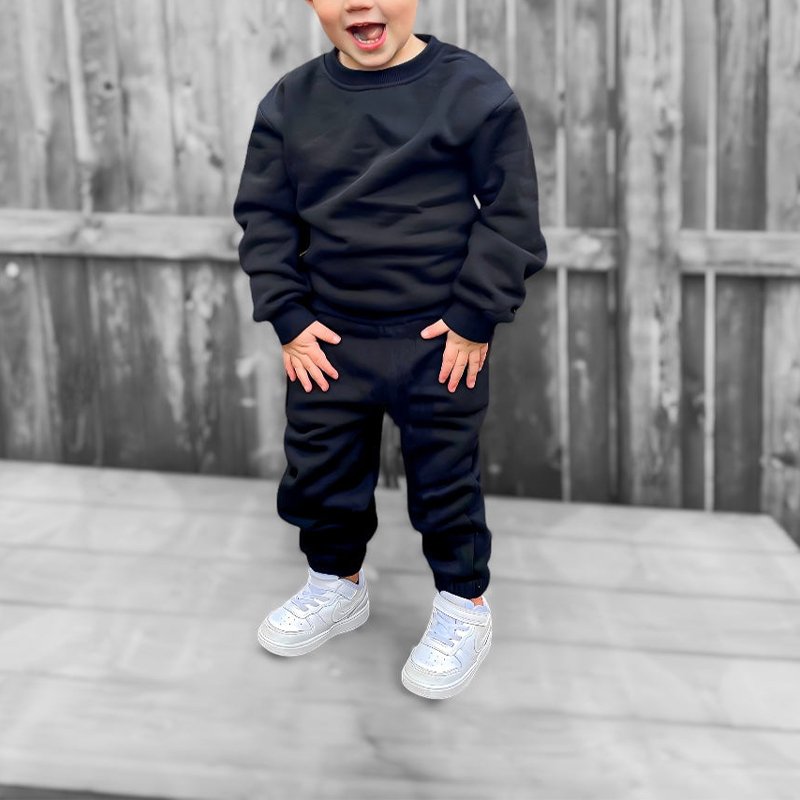 Organic bamboo toddler sweatsuits sets wholesale children's tracksuits boys clothing sets toddler clothes toddler jogger set