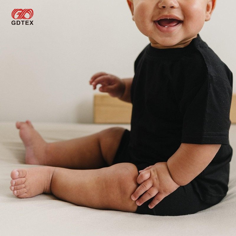 GDTEX Custom Negotiable Price Bamboo/Cotton Children Clothing Set Kid Boy Short Sleeve Shirt and Shorts Toddler Baby Clothes Set