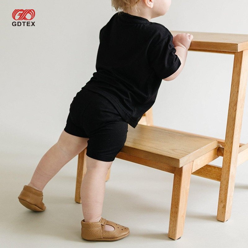 GDTEX Custom Negotiable Price Bamboo/Cotton Children Clothing Set Kid Boy Short Sleeve Shirt and Shorts Toddler Baby Clothes Set