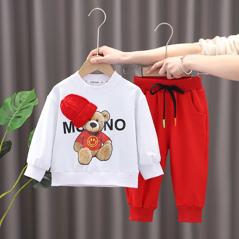 Autumn Children Casual Wear 2 Piece Kids Dresses for Boys Long-Sleeved Baby Suit Clothing Toddler Boys Clothing Sets