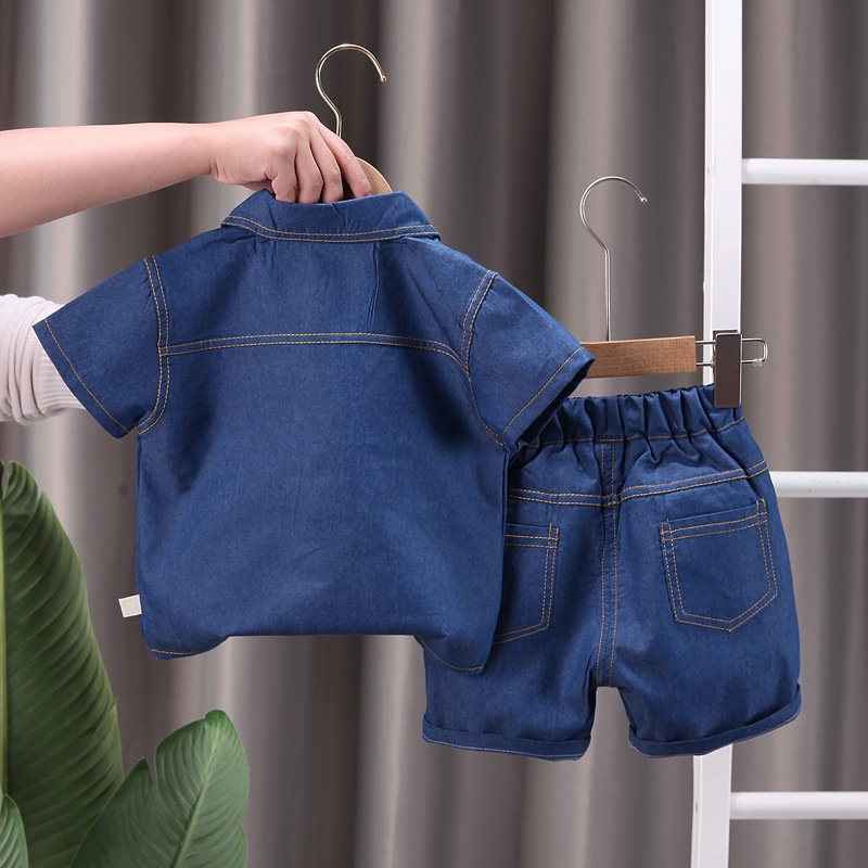 baby boys clothes boys Printed Shirt set 2 piece shorts suit children clothing toddler Wear casual