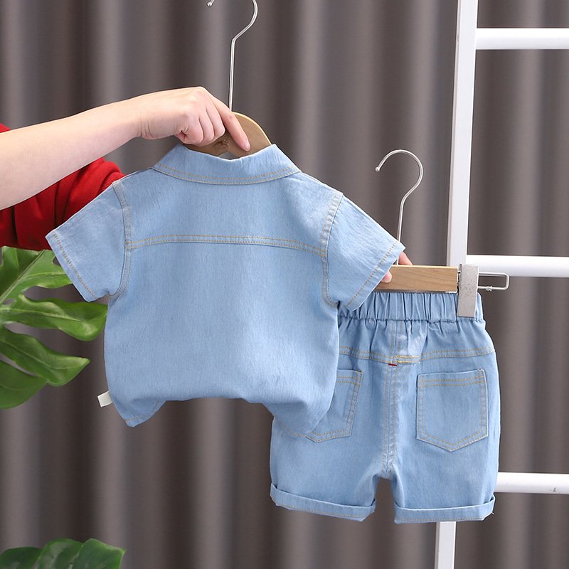 baby boys clothes boys Printed Shirt set 2 piece shorts suit children clothing toddler Wear casual