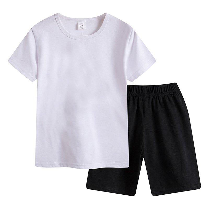 Wholesale big Boys Clothes suit Short Sleeve Children's Cotton Shorts T Shirt Set for 4 - 10 years