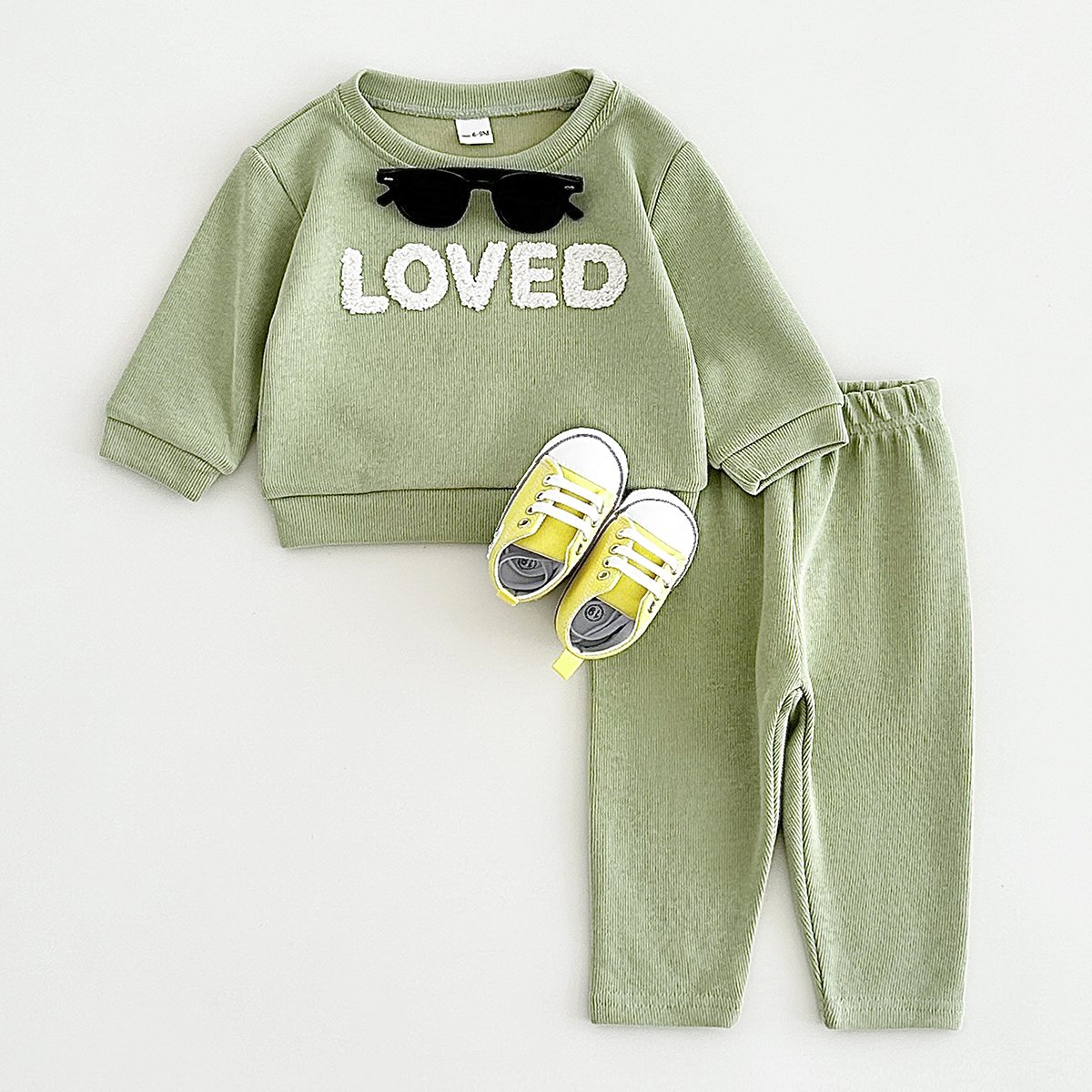 Wholesale Autumn BaBy Clothes Spring Cotton Letter Embroider New Born Baby Set 2pcs Clothing Infant Casual Sportswear