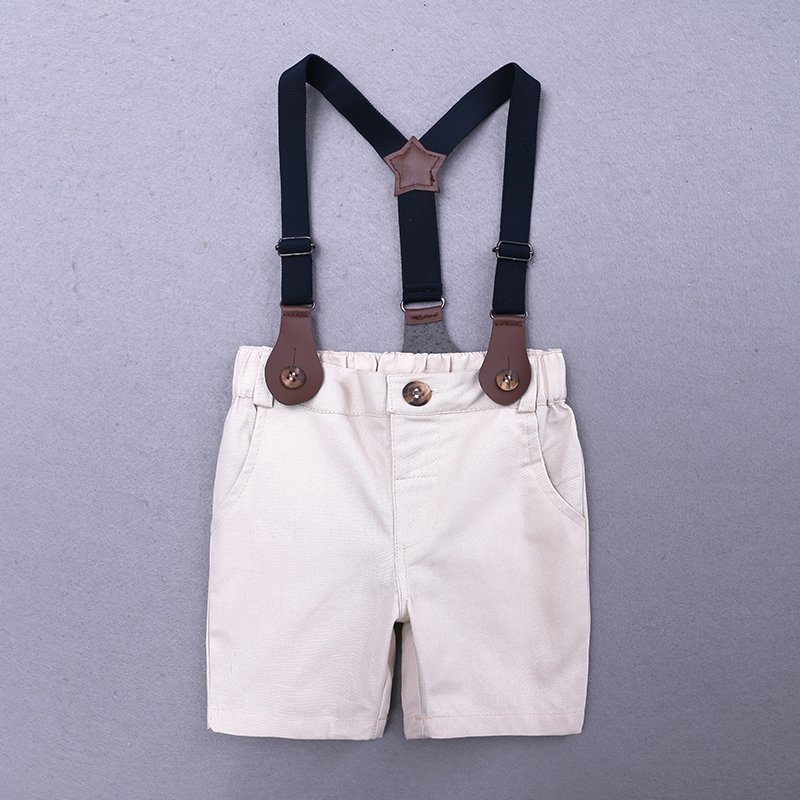 summer cotton new born baby boy clothes set wholesale baby clothing sets baby boy gentleman outfit