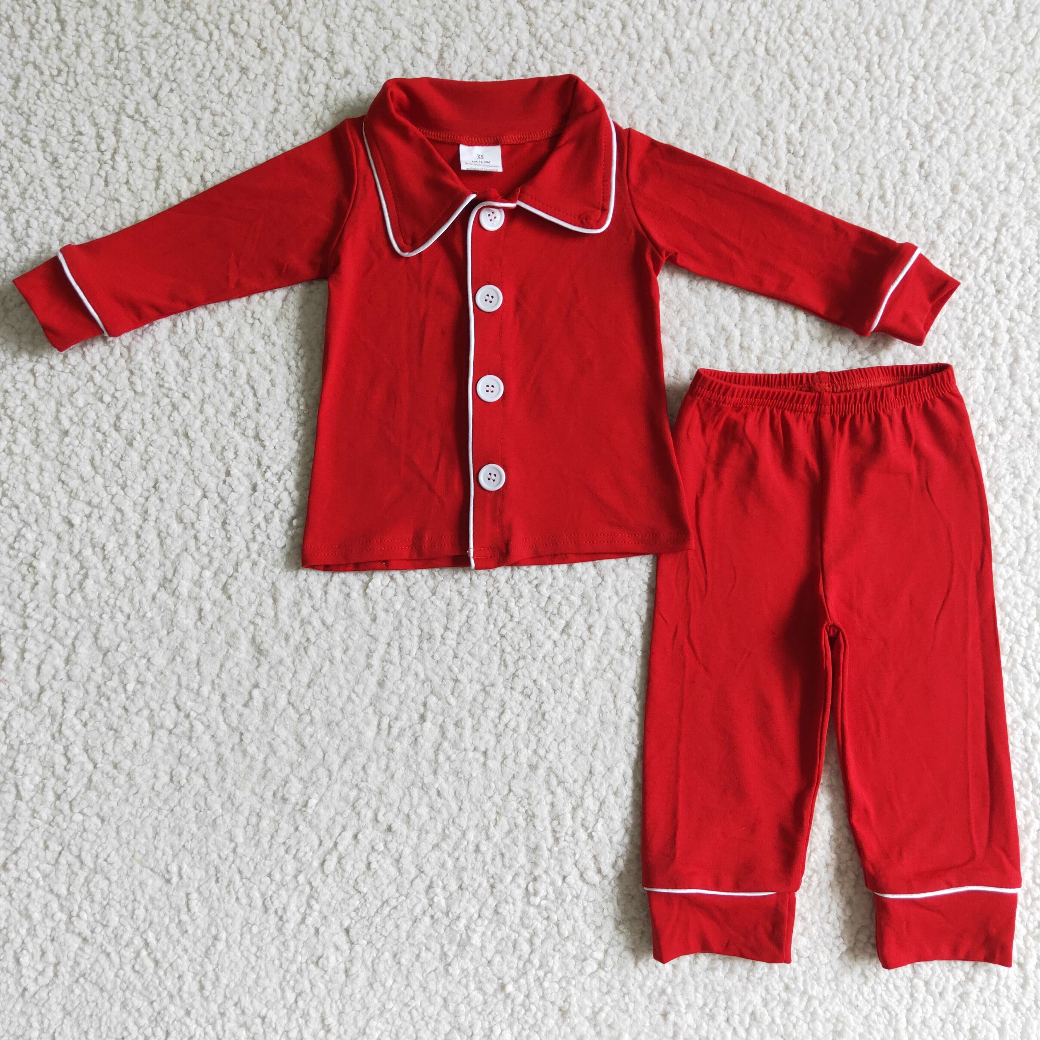 Kids christmas pajamas baby boy clothes sets green gingham santa pocket boy sleepwear kids long sleeve pants outfits wholesale
