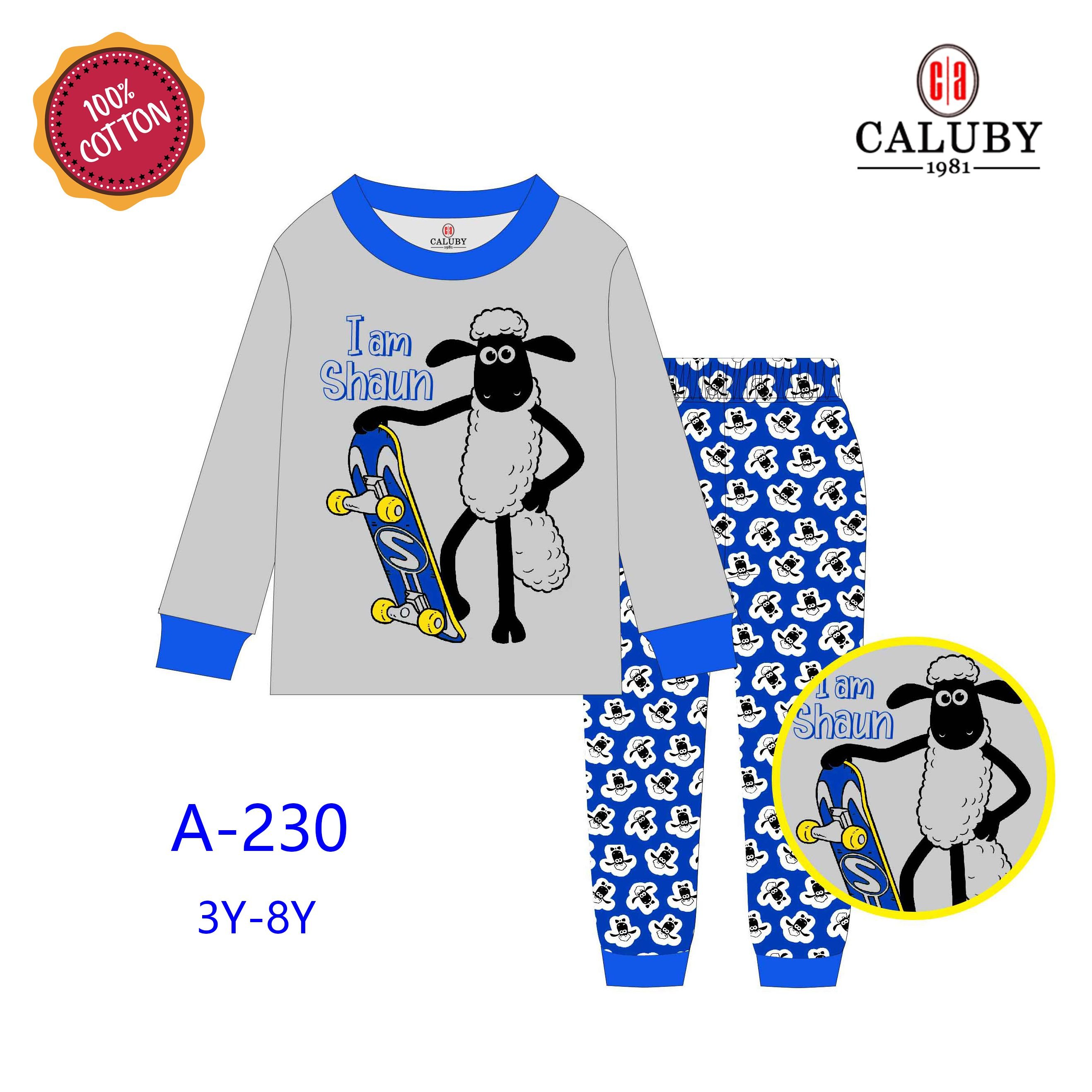Boys kids pajamas long sleeves long pants caluby factory wholesale 3-8 years old kids clothing set Children's pajamas