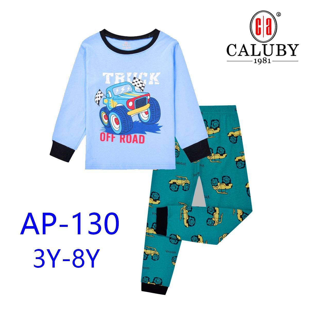 Boys kids pajamas long sleeves long pants caluby factory wholesale 3-8 years old kids clothing set Children's pajamas