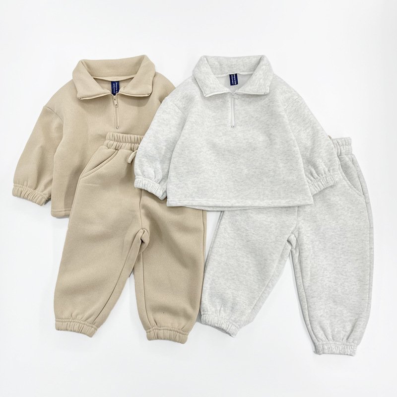 Top Ranking Custom Kids Clothing Set Baby Boy Two Piece Hoodies Tracksuit Outfits Jogger Baby Children'S Clothing For Winter