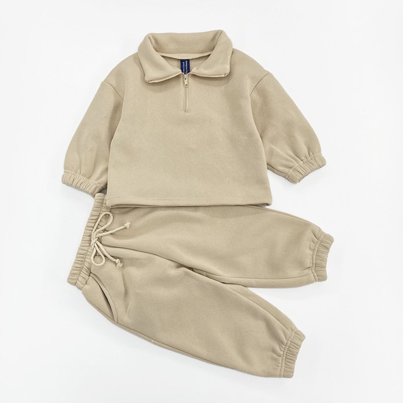 Top Ranking Custom Kids Clothing Set Baby Boy Two Piece Hoodies Tracksuit Outfits Jogger Baby Children'S Clothing For Winter