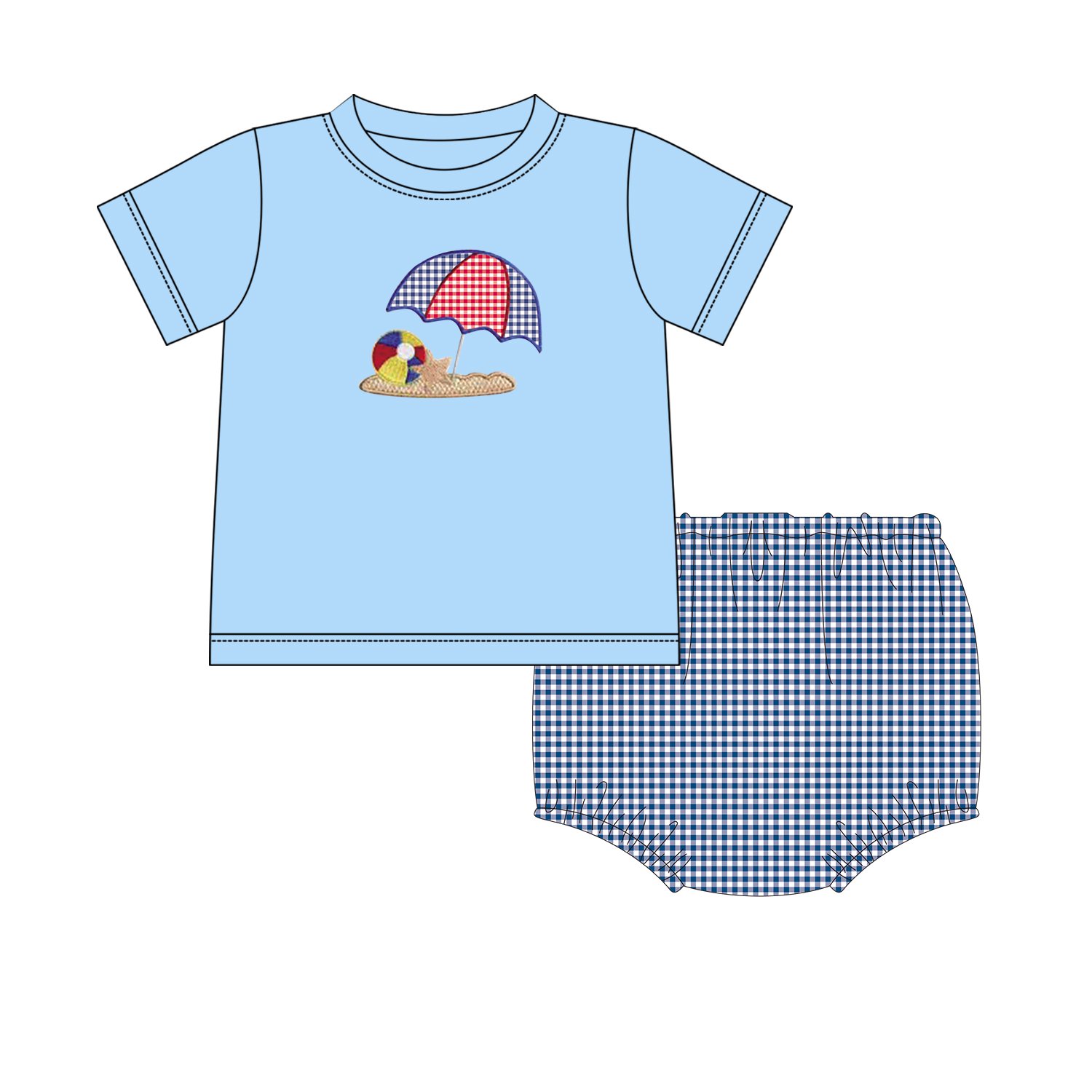 Wholesale kids boutique outfits 2pcs short sleeve shirt and bottom pants baby boys clothing sets