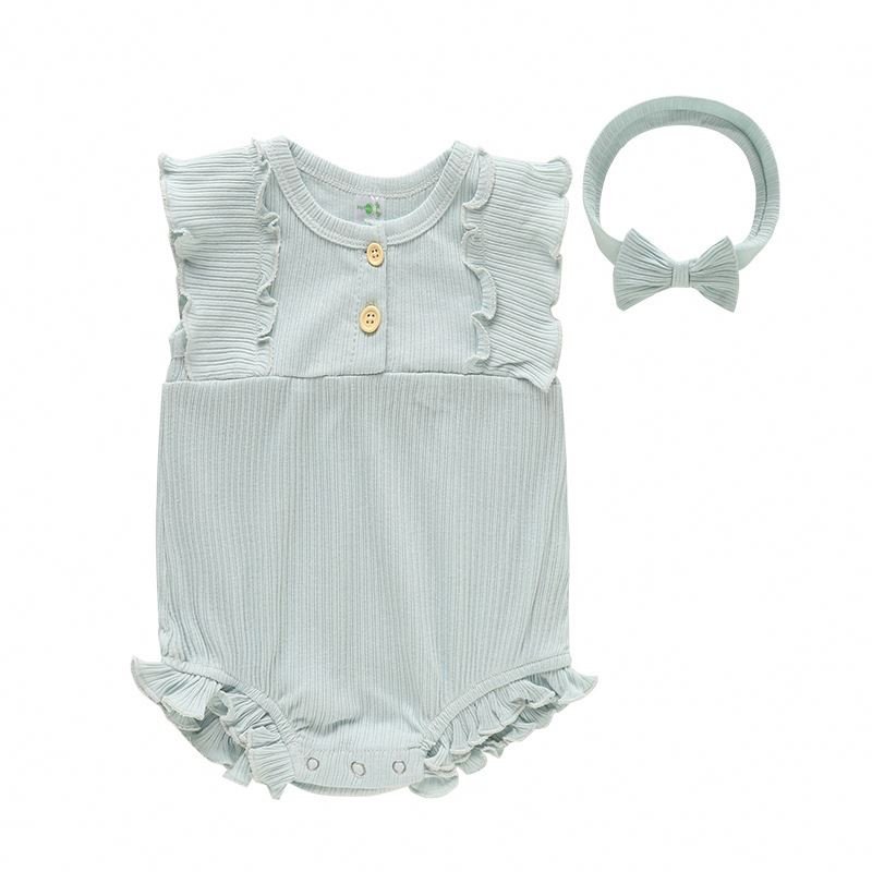 100% Cotton Newborn Boys Girls Jumpsuit Sleeveless Fashion Baby Clothes