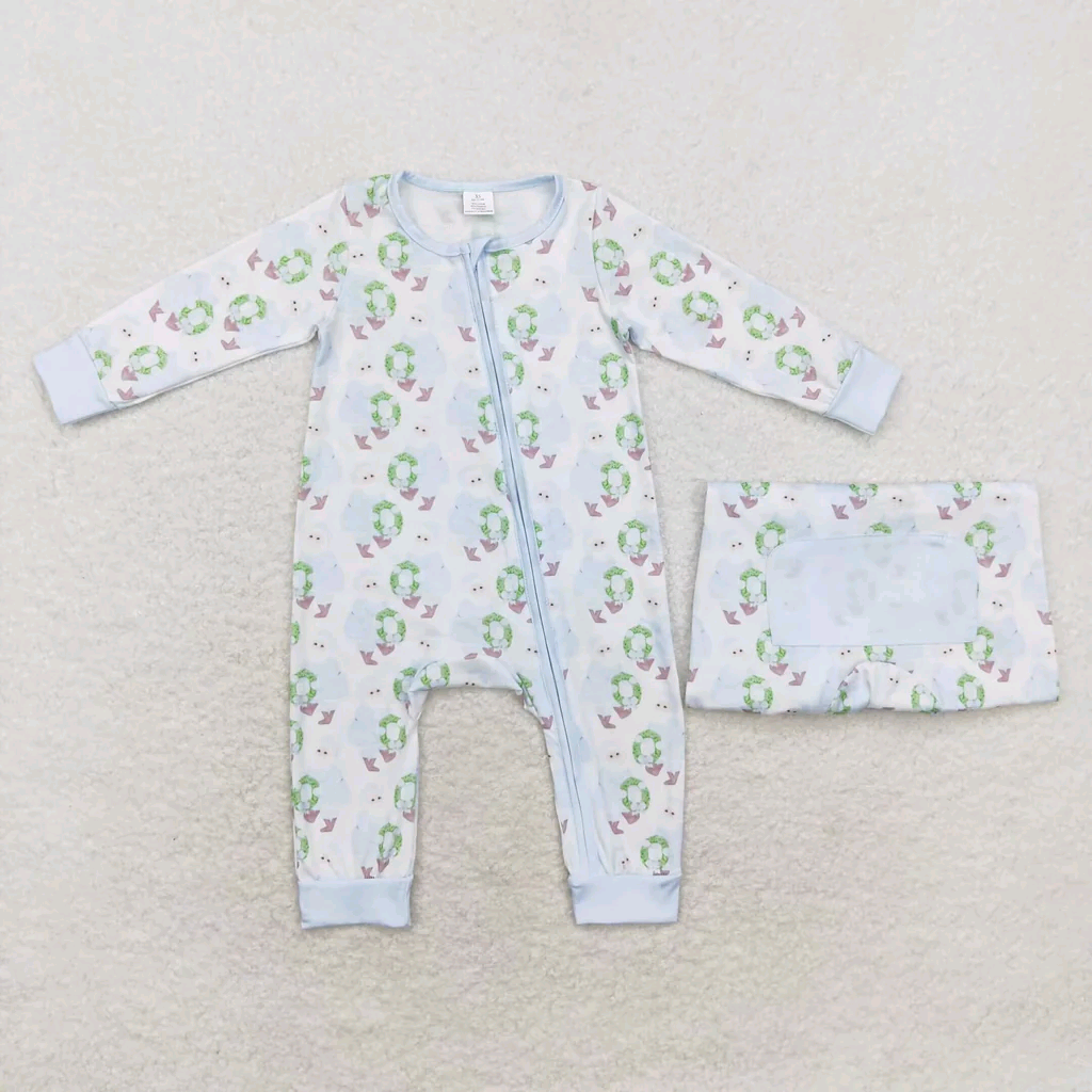 Preorder boutique Christmas santa print kids boys girls outfits kids pajamas sleepwear sibling children's clothing styles