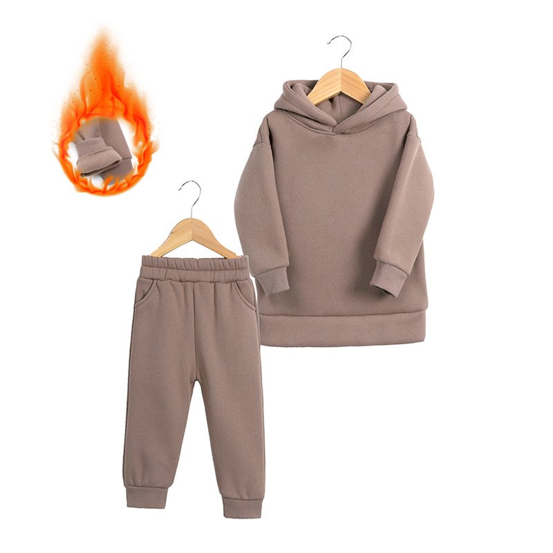 Autumn Children's Boys Clothing Set Kid Girls Sweatshirt Long Sleeve Hooded Top +Long Pants 2 PCS Outfits Tracksuits suit