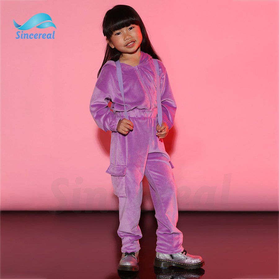 Sincereal Kids Autumn Clothes Clothes Set Velvet Jacket and Pant 2Pcs Spring Fall girl Velour Tracksuit Outfits Set