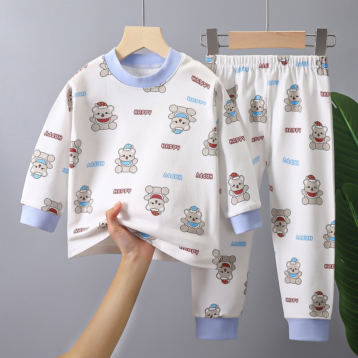 Wholesale Kids Pajamas Set Children Sleepwear Cartoon Printed Cotton Christmas Pyjamas Pijamas Girl Boy Nightwear Clothes Set