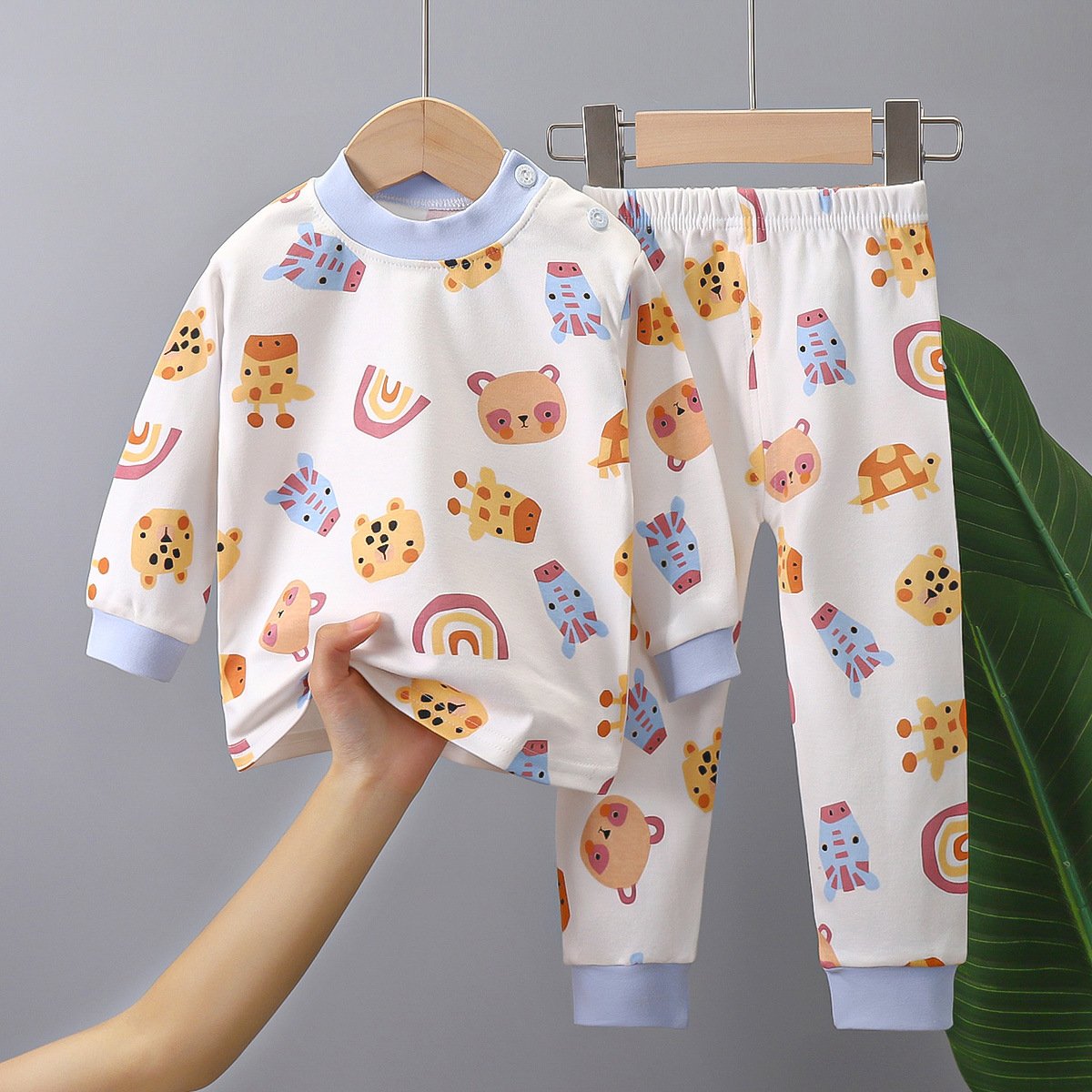 Wholesale Kids Pajamas Set Children Sleepwear Cartoon Printed Cotton Christmas Pyjamas Pijamas Girl Boy Nightwear Clothes Set